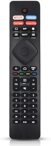 NH800UP RF402A-V14 BT800 IR Remote Control Replacement for Philips Android 4K Ultra HD Smart LED TV 43PFL5604/F7 43PFL5766/F7 50PFL5604/F7 55PFL5604/F7 65PFL5504/F7 65PFL5604/F7(No Voice)