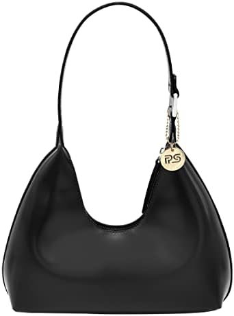 PS PETITE SIMONE Small Shoulder Bag for Women Everyday Purse Trendy Hobo bag Crescent Bag Structured Purse