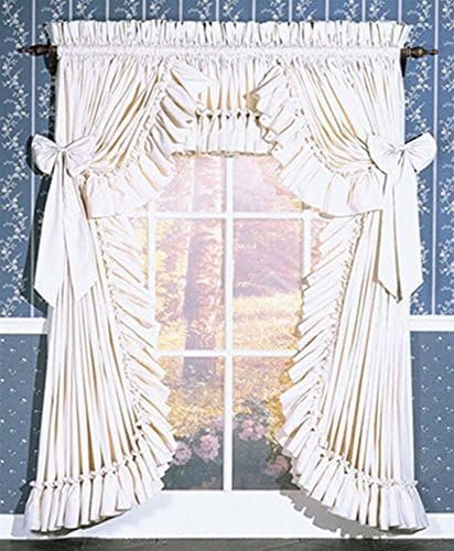 Pauls Home Fashions Carolina Country Priscilla Curtain Natural 100W x 84L