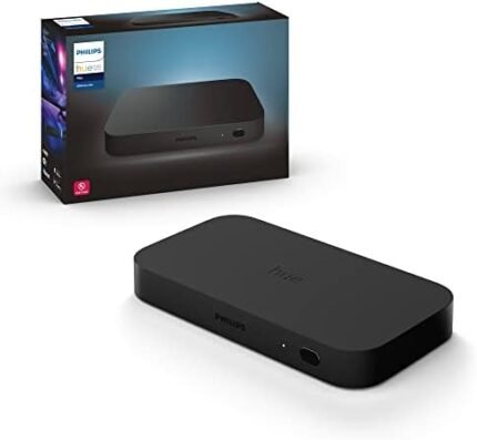 Philips Hue Play HDMI Sync Box - Requires Hue Bridge - Supports Dolby Vision, HDR10+ and 4K - Control with Hue App - Compatible with Alexa, Google Assistant, and Apple HomeKit