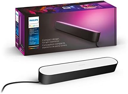 Philips Hue Smart Play Light Bar Base Kit, Black - White & Color Ambiance LED Color-Changing Light - 1 Pack - Requires Bridge - Control with App - Works with Alexa, Google Assistant and Apple HomeKit