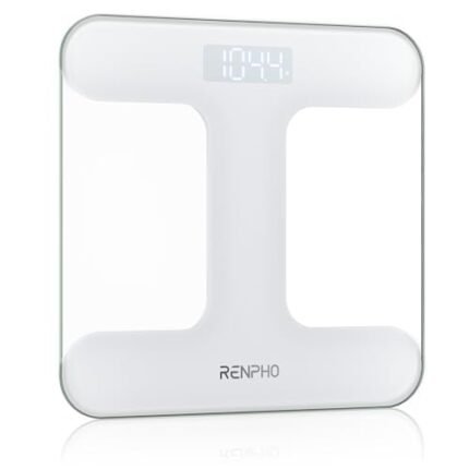 RENPHO Bathroom Scale for Body Weight, Weighing Scale for People, Body Scale with Bright LED Display, Most Accurate to 0.1lb, Batteries Included, 400 lbs/180kg Capacity, Core TS