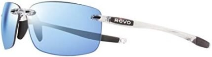 Revo Sunglasses Descend N: Polarized Lens with Rimless Rectangular Frame