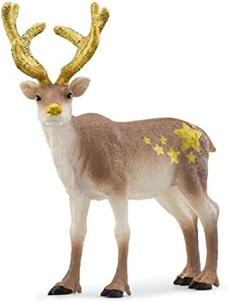 Schleich Wild Life, Animal Toys for Kids, Limited Edition Collectible Holiday Reindeer Toy Figurine