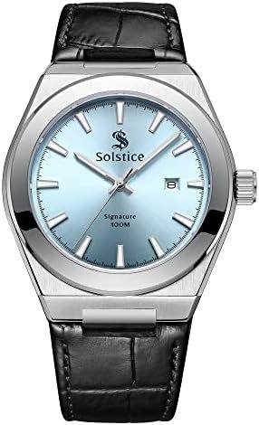 Solstice Men's Stainless Steel Watch - Sapphire Crystal Glass - Water Resistant Timepiece for Every Occasion