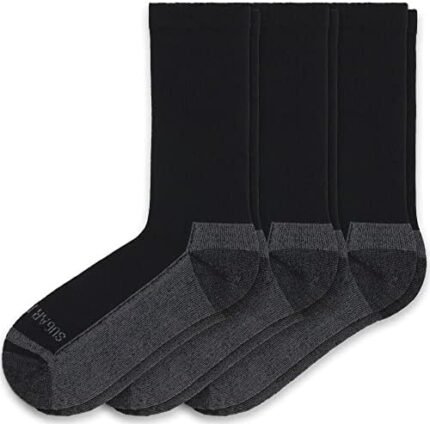 Sugar Free Sox Active-Fit Cushioned Diabetic Crew Socks 3 Pack | Maximize Comfort and Circulation | Seamless Toe