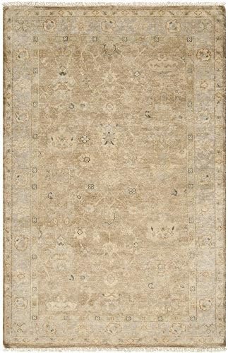 Surya Transcendent TNS-9004 Classic Hand Knotted 100% Wool Slate Blue 2' x 3' Modern Vintage Accent Rug