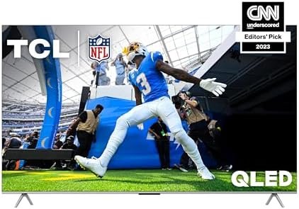 TCL 85-Inch Q6 QLED 4K Smart TV with Google TV, Streaming UHD, Dolby Vision, Dolby Atmos, HDR Pro+, Game Accelerator Enhanced Gaming, Voice Remote, Compatible with Alexa (85Q650G, 2023 Model)