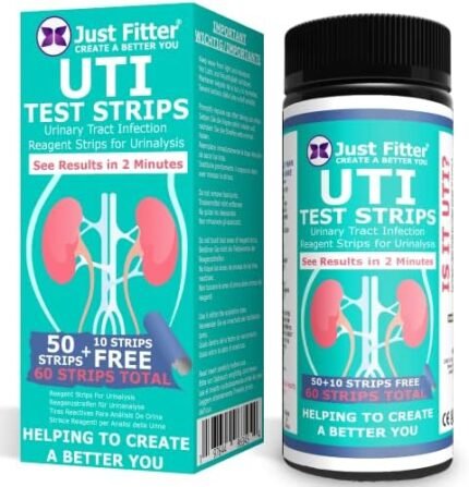 UTI Urine Test Strips. Urinary Tract Infection Strip. Simple, Fast and Accurate Results. Urinalysis Home Testing Stick Kit for Nitrite and Leukocytes.