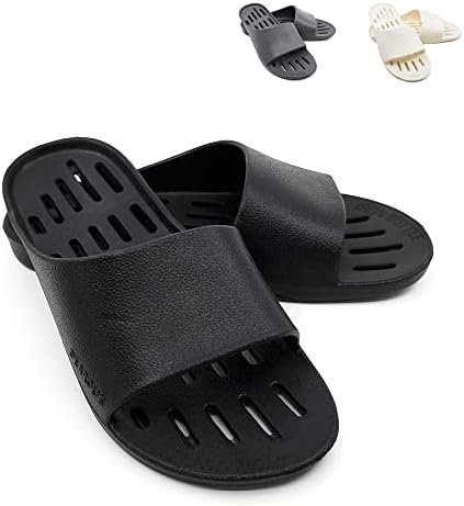 Ultralight Shower Shoes Men & Women for College Dorm. Non Slip Gym Bath Slippers made of EVA Rubber