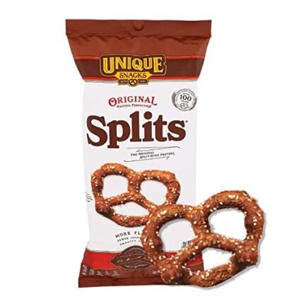 Unique Snacks Original Splits Pretzels, Delicious Homestyle Baked Snack Bag, OU Kosher, and Non-GMO Food, No Artificial Flavor, 11 Oz. Bag, Pack of 3