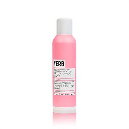 VERB Dry Shampoo Light - Gentle Cleanse, Style Extender & Light Volume - Refreshing Dry Shampoo Spray Removes Oil & Adds Volume - Vegan Dry Shampoo for Light Tones With No Harmful Sulfates, 5 oz