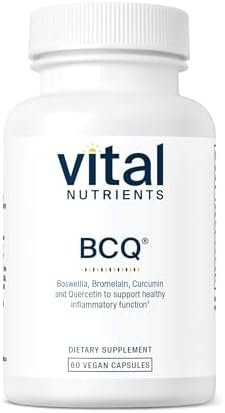 Vital Nutrients BCQ | Bromelain, Curcumin and Quercetin | Herbal Support for Joint, Sinus and Digestive Health* | Vegan Supplement | Gluten, Dairy and Soy Free | 60 Capsules