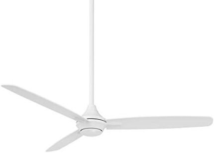 WAC Smart Fans Blitzen Indoor and Outdoor 3-Blade Ceiling Fan 54in Matte White with Remote Control works with Alexa and iOS or Android App