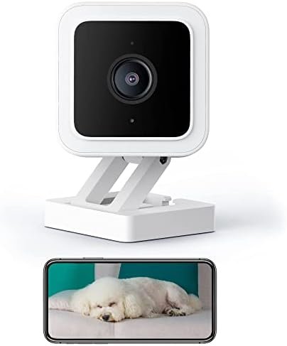 WYZE Cam v3 1080P Wired Indoor/Outdoor Home Security Camera for Pet Baby Dogs & Cats Nanny Elderly Monitoring, Compatible with Alexa & Google Home IFTTT