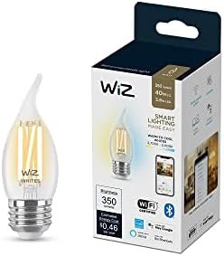 WiZ Clear 40W BA11 Tunable White Filament LED Smart Candle-Shaped Bulb - Pack of 1 - E26, Indoor - Connects to Your Existing Wi-Fi - Control with Voice or App - Matter Compatible