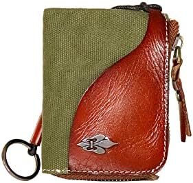 XNDGURE 1 PCS Vegetable Tanned Cowhide Leather Car Key Bag Women's Cowhide Leather Car Key bag 1 Hooks for Keys for Storing Keys Cash Card Gift for Women