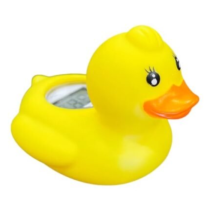 ZSquared Accessories Baby/Infant Bath Floating Toy Water Duck Safety Thermometer with Temperature Warning (Lady Duck)