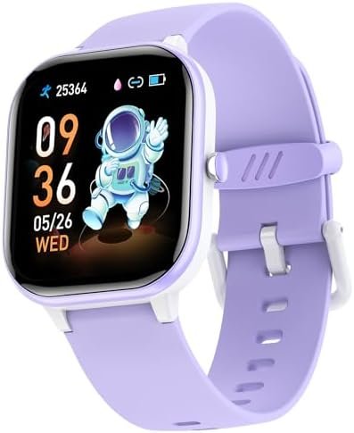 ZURURU Kids Smart Watch for Boys Girls Teens Gifts Idea for 6-14 Years Old, Kids Fitness Tracker Sleep Monitor Step Counter Stop Watch Pedometer Alarm Clock DIY Watch Face Touch Screen