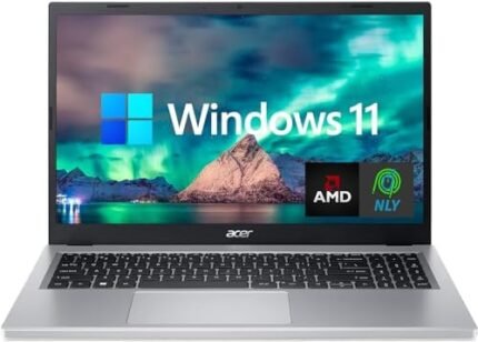 acer 15.6" Aspire 3 Slim Laptop, Full HD IPS Display, AMD Ryzen 3 7320U Quad-Core Processor, 8GB LPDDR5 RAM, 512GB SSD, Thin & Light, Wi-Fi 6 and Bluetooth, HDMI, NLY MP, Windows 11 Home, Silver