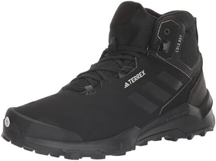 adidas Men's Terrex AX4 Mid Cold.RDY Sneaker, Black/Black/Grey, 10.5