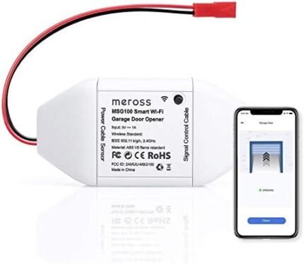 meross Smart WiFi Garage Door Opener Remote, App Control, Works with Alexa, Google Assistant and SmartThings, No Hub Needed