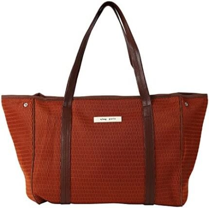 qbag paris Nest Zip, Large, tote bag for women, shoulder bag, Washable, Stylish, chocolate