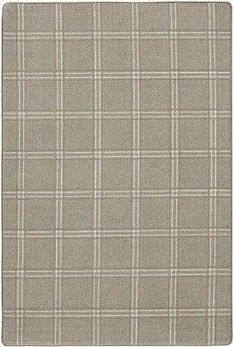 Imagine Figurative Collection Pane Plaid Area Rug, 3'10" x 5'4", Lambswool