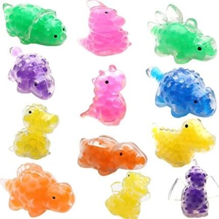 1PCS Worparsen Decompression Toy Bright Colors Relieve Stress Smooth Edge Clear Texture Dinosaur Pinch Toy Kids Toy Random Color