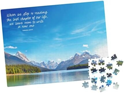 300 Piece Calm Jigsaw Puzzle for Relaxation, Stress Relief, and Mood Elevation, for Adults and Kids Ages 8 and up, Jasper Lake