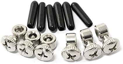 6 Sets Replacement Screws and End Caps for Speed Cable Jump Ropes