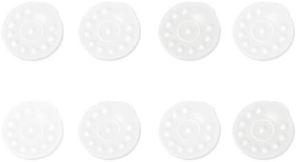 8pcs Silicone Membrane Replacement for Medela, BPA Free Breast Pump Parts Spare Hand Accessories for Manual and Electric Style Valves Breast Pump Kit (White)