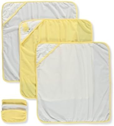 Baby Boys' 6-Piece Hooded Towel & Washcloths Set - Yellow