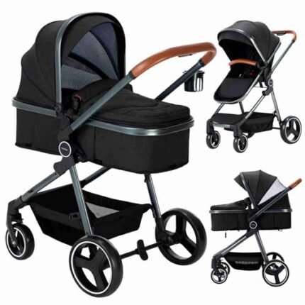 Baby Stroller Newborn Standard Convertible Bassinet Stroller Infant to Toddler Stroller Baby Carriage Pram coches para Bebes modernos 2024 carriolas para Bebes recien nacido