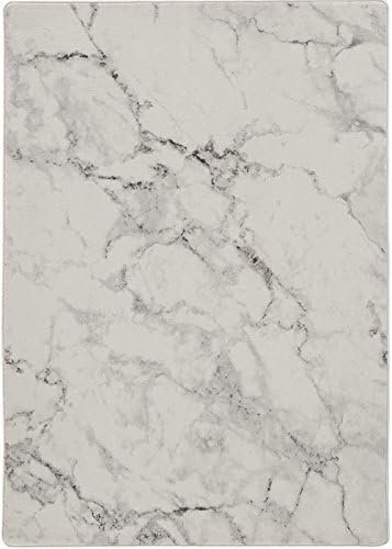 Imagine Figurative Collection Stratas, 3'10" x 5'4", Carrara Cream