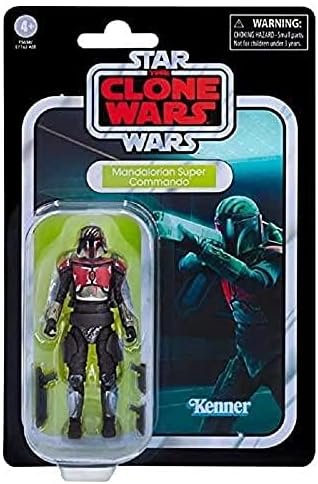 STAR WARS The Vintage Collection Mandalorian Super Commando Toy, 3.75-Inch-Scale The Clone Wars Action Figure Kids Ages 4 and Up, Multicolored (F5634)