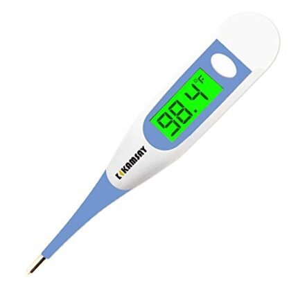 10 Second Fast Reading Thermometer for Adults, Baby, Digital Oral & Rectal Thermometer for Fever, Backlight Display Medical Thermometer, Memory Recall, C/F Switchable, Rectum Armpit Reading