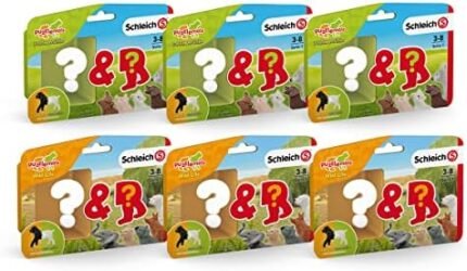 Schleich Farm World & Wild Life Puzzlemals Mix-and-Match Animal Toy Set for Kids, 6 Pieces