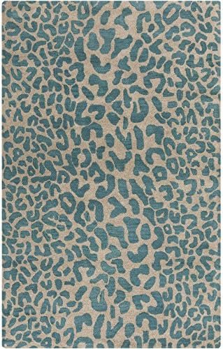 Surya Athena ATH-5120 Hand Tufted Wool Animal Print Runner, 3-Feet by 12-Feet